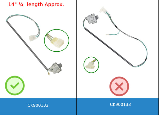 GlobPro 3949247VP ER3949247 TJ90ES247 Washer Lid Switch Assembly 14" ¼ length Approx. Replacement for and compatible with Whirlpool Estate KitchenAid Kenmore/Sears Heavy DUTY