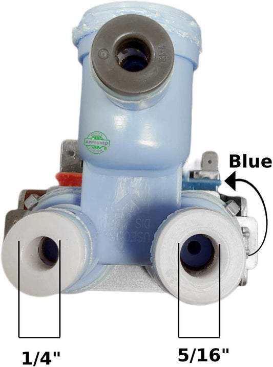 GlobPro 773821 Water Valve no ice cubes 2 coil Refrigerator Replacement for and compatible with GE Kenmore 773821 Heavy DUTY