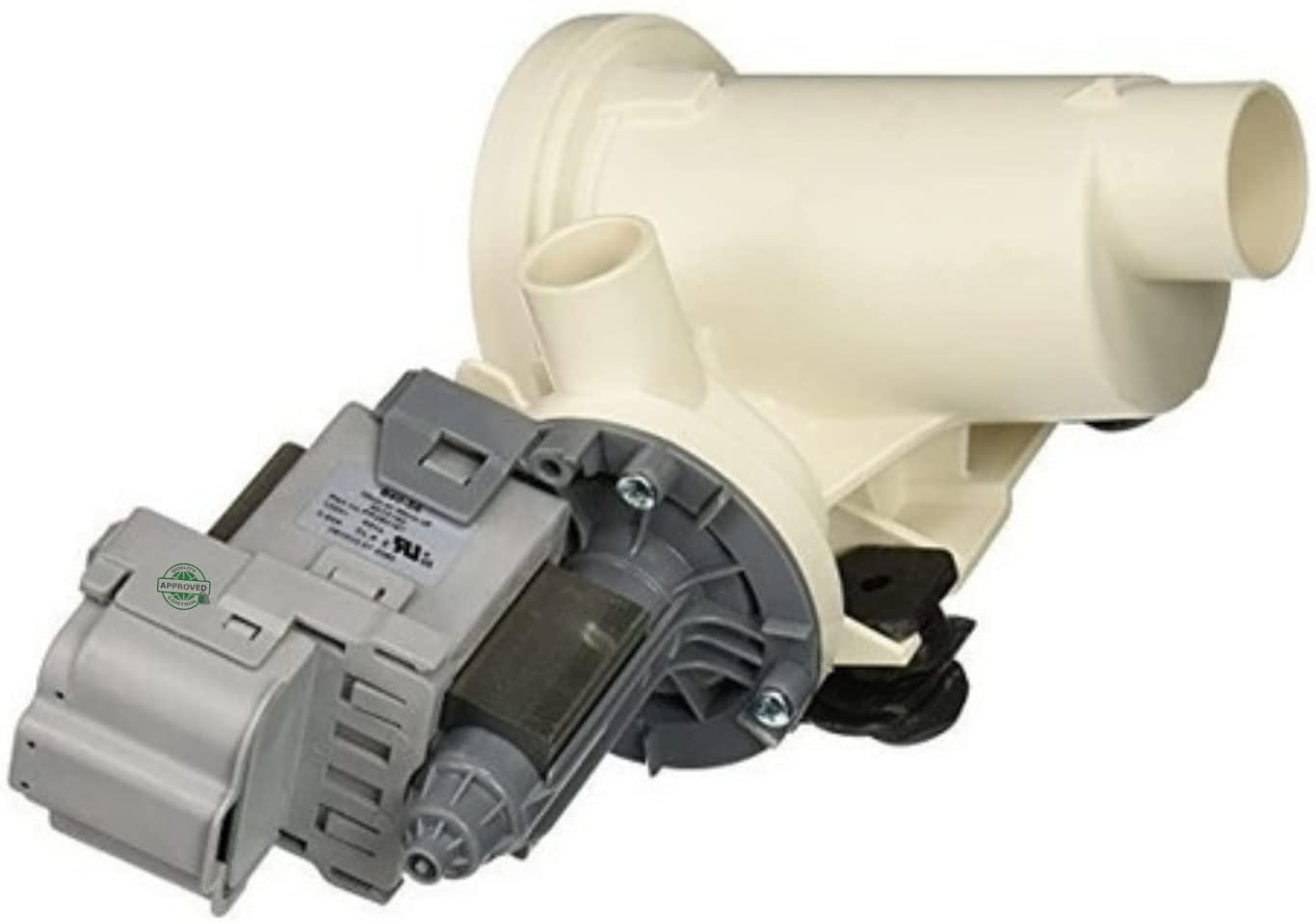 GlobPro PD00002352 AP3953640 PS1485610 EAP1485610 Washer Drain Pump 11" length Approx. Replacement for and compatible with Whirlpool Kenmore Maytag KitchenAid Heavy DUTY