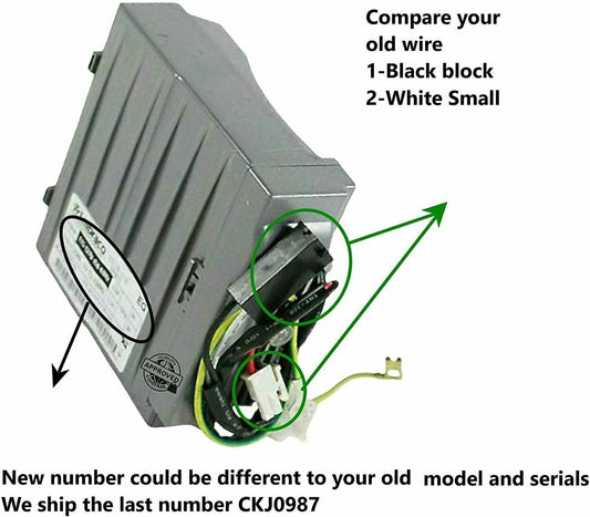 GlobPro W10186719 W10285954 WPW10285954 4460593 Compressor Frid Control Inverter board Replacement for and compatible with Kenmore Whirlpool KitchenAid Maytag Heavy DUTY