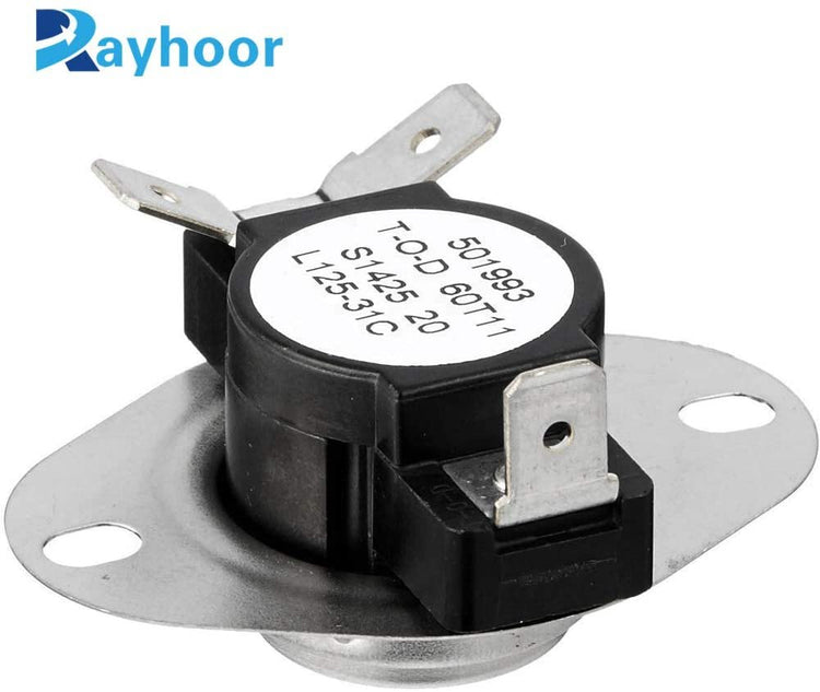 6931EL3001F Dryer High Limit Thermostat Replacement Part for LG Dryers by Rayhoor - Replaces 1377779, AH3530482, EA3530482, PS3530482 (Single)