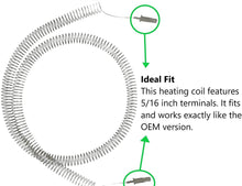 GlobPro 1553336 13123460 131475300 Dryer Heating element JUST Coil Replacement for and compatible with Kenmore Fridg. Westinghouse and more ONLY Coil Heavy DUTY