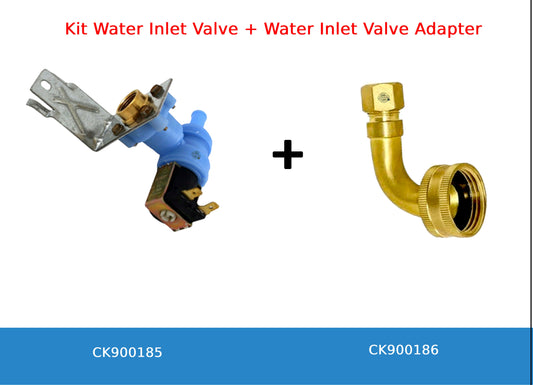 GlobPro WR57X0110 WR57X10015 WR57X10034 WR57X10049 Fridge Water Inlet Valve Only1 Coil ¼"inches hose Replacement for and compatible with GE Kenmore Heavy DUTY