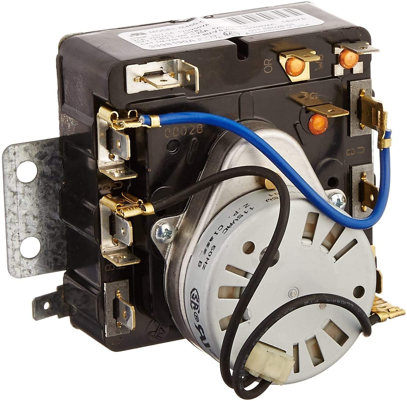 Global Solutions WP3398190 Timer for Whirlpool Dryer 3398190 3391658 3398190R PS11741497