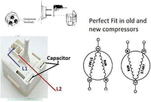 Global Solutions - 197D6266P001 1/4 term. Refrigerator Compressor Relay Start Capacitor 197D6266P001