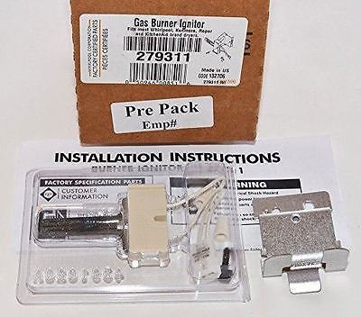 Express Parts  AH334180 - ORIGINAL FACTORY OEM GAS DRYER BURNER IGNITOR KIT FOR WHIRLPOOL ROPER