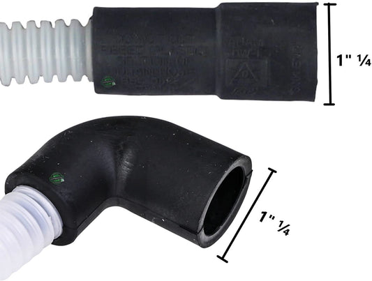 GlobPro WP3374077 Diswasher Drain Hose 72" length Approx. Replacement for and compatible with KitchenAid Whirlpool Kenmore Heavy DUTY