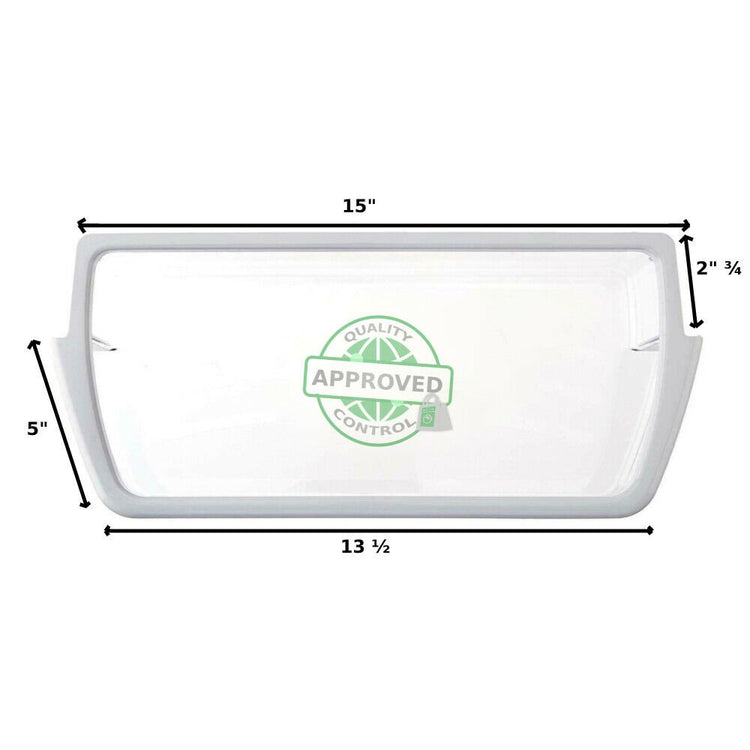 2-3 Days Delivery - Door Shelf Bin Clear Plastic comes with frame WPW10321304