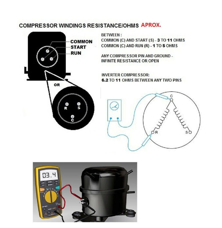 2-3 Days Delivery - WR07X10097 Fits Kenmore Refrigerator Relay Overload 1/4 ter