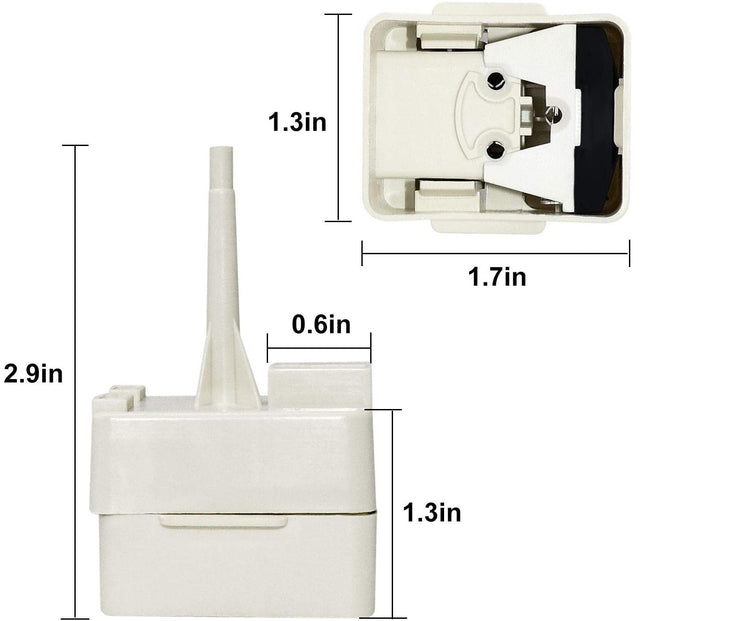 CK910010001 Embraco Refrigerator Compressor Start Relay & Capacitor Fits old 5SP15R319LFM