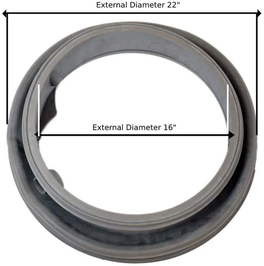 GlobPro WPW10340443-WPW10474367-W10340443 Washer Door Boot Seal Diameter 22" Approx. Replacement for and compatible with Whirlpool brands include Maytag WPW10340443-WPW10474367-W10340443 Heavy DUTY