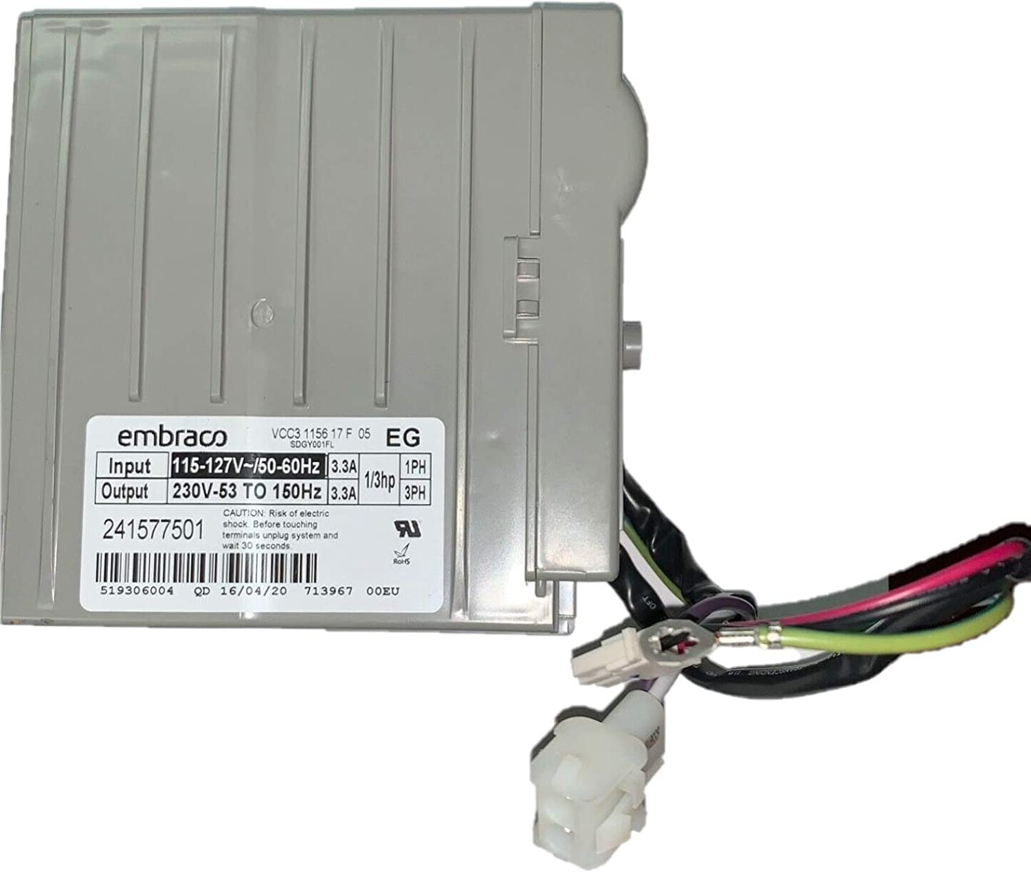 Global Solutions AP3702972 Inverter Wl for Whirlpool Refrigerator PS977089 EAP977089 PD00041818