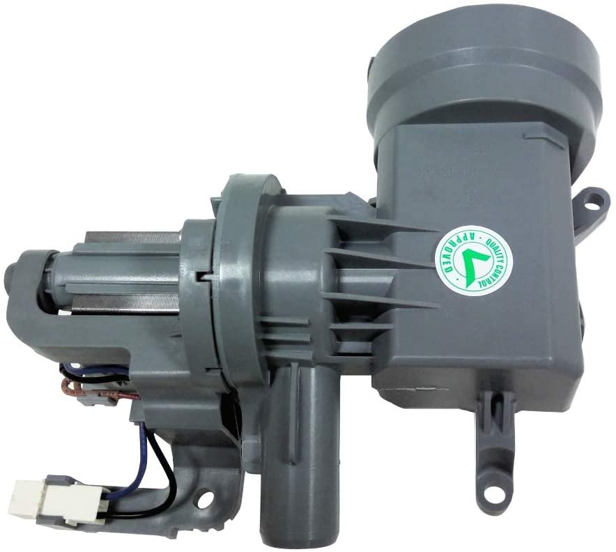 GlobPro WPW10605427 Washer Water Drain Pump Complete 9" length Approx. Replacement for and compatible with Maytag Whirlpool Heavy DUTY