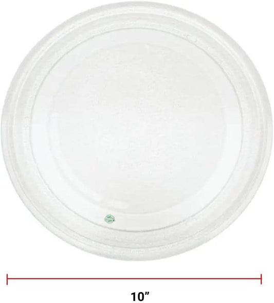 GlobPro WP8205098 Microwave Glass Cooking Tray 10" Diameter Approx. Replacement for and Compatible with Whirlpool Heavy Duty