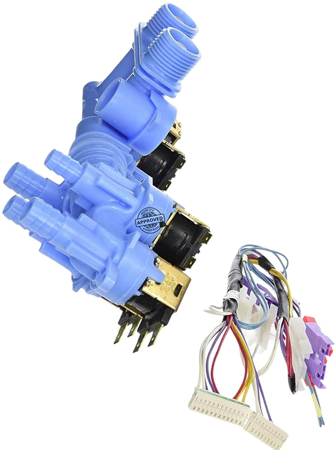 GlobPro W10364988 Washer Water Inlet Valve 6 coil - 10" ΒΌ length Approx. Replacement for and compatible with Whirlpool Kenmore Maytag Heavy DUTY
