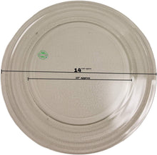 GlobPro WB49X10136 Microwave Tray Glass Plate 14 3/16" Diameter Approx. Replacement for and Compatible with General Electric WB49X10136 Heavy Duty