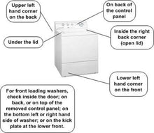 2/3 days delivery-Lock Lid for Mabe Washer Dryer laundry  228C2426P001