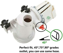 W10241025 Water Drain Pump Motor Compatible with Whirlpool WPW10241025 HeavyDuty