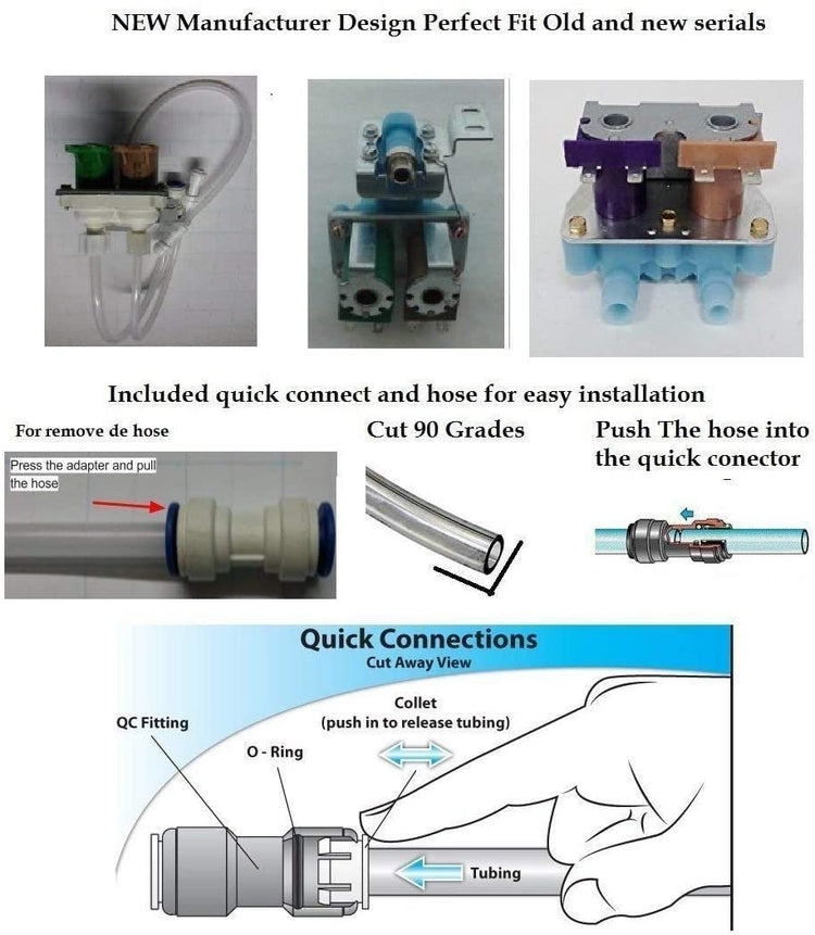 Global Products Refrigerator Water Valve Compatible with Kenmore Whirlpool 2199838