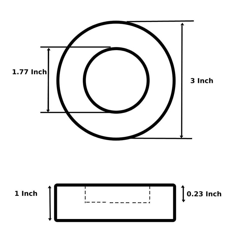 EQUIPMENT DOCTOR US Anti Vibration Pads for Commercial Washer Machine Part Number COMM1001