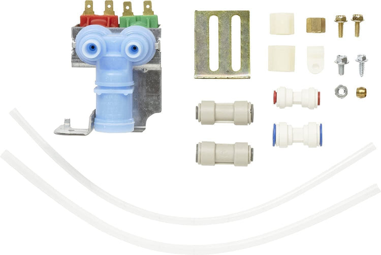 E-DrUS 12001835 2466 52643-1 Refrigerator Dual Water Valve Kit compatible with Maytag Admiral Jenn-Air Crosley Heavy DUTY