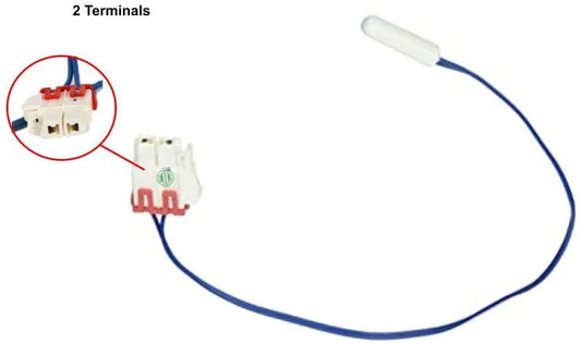 GlobPro DA32-10109W Fridge Temperature Sensor 2 Terminals Replacement for and compatible with Samsung Heavy DUTY