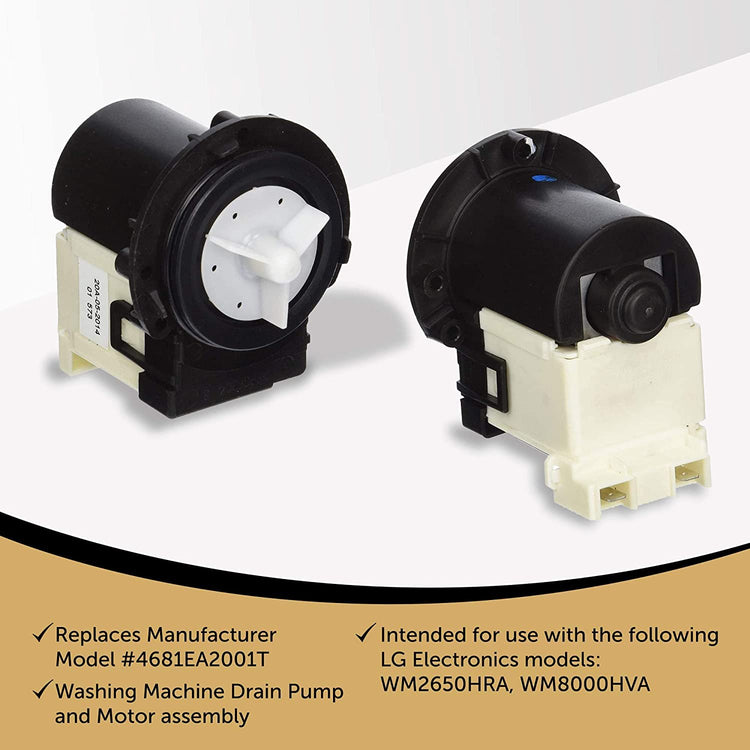 Appliance Pros Compatible Washer Pump for LG 4681EA2001T