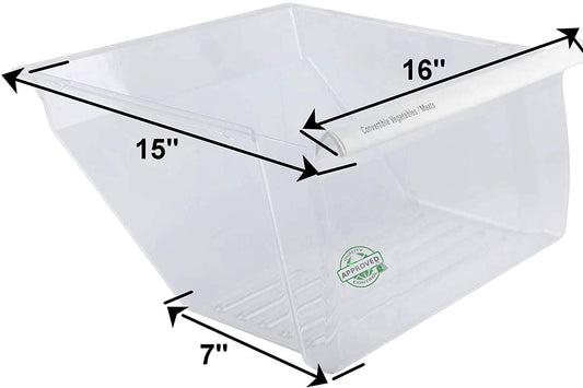 GlobPro WP2188664 Refrigerator Crisper Drawer 16" length Approx. Replacement for and compatible with Whirlpool Roper Estate WP2188664 Heavy DUTY