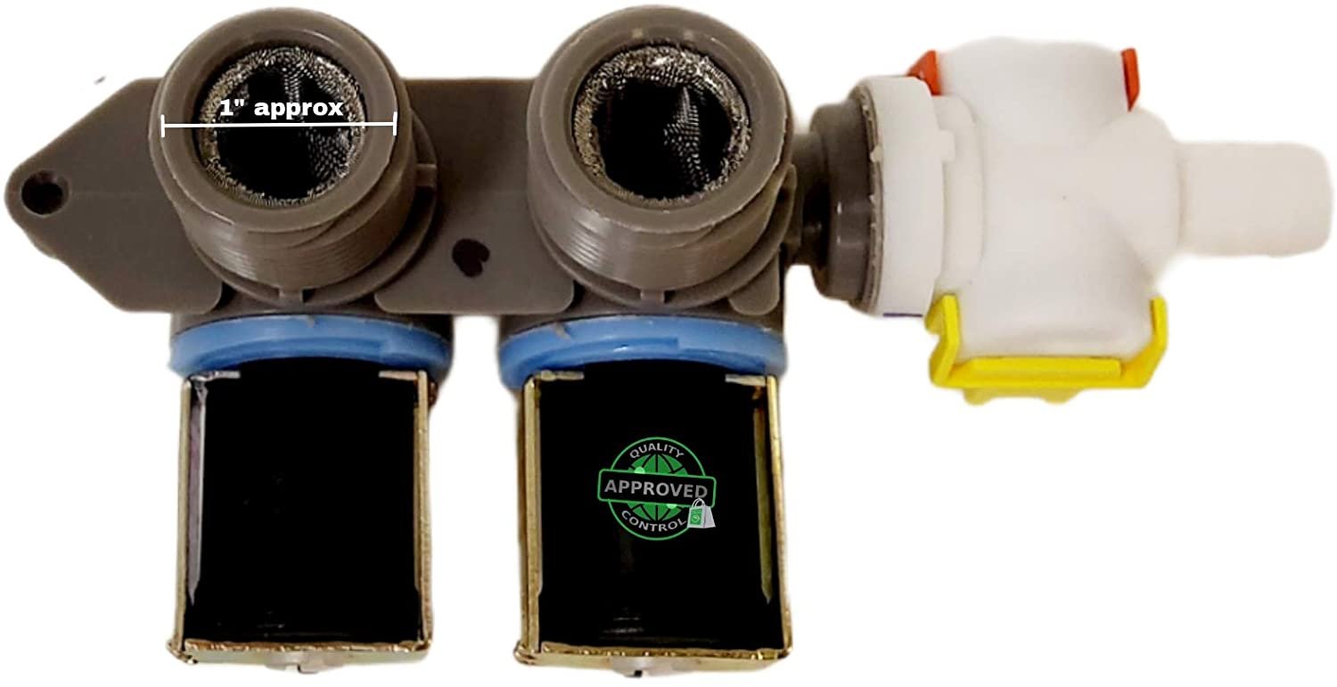 GlobPro PD00034614 AP6013541 PS11746767 EAP11746767 Washer Water Valve 2 coil Replacement for and compatible with Whirlpool Maytag Kenmore PD00034614 AP6013541 PS11746767 EAP11746767 Heavy DUTY
