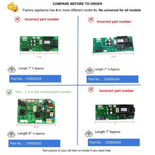 GlobPro W10485960 W10886282 WPW10485960 Ice Cube Maker Main Control Board 6” ½ Length Approx. Replacement for and Compatible with KitchenAid Whirlpool Maytag Kenmore Heavy Duty