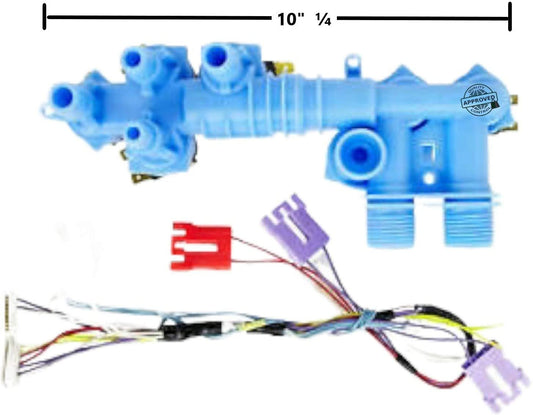 GlobPro AP4929086-PS3490233 Washer Water Inlet Valve 6 coil - 10" ¼ length Approx. Replacement for and compatible with Whirlpool Kenmore Maytag Heavy DUTY