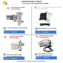 GlobPro WH23X10041 CK900264 Washer Drain Pump 7" length Approx. Replacement for and compatible with GE Heavy DUTY