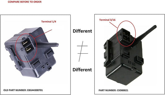 GlobPro 241527802 Fridge Relay terminal 1/4 Replacement for and compatible with LG Heavy DUTY