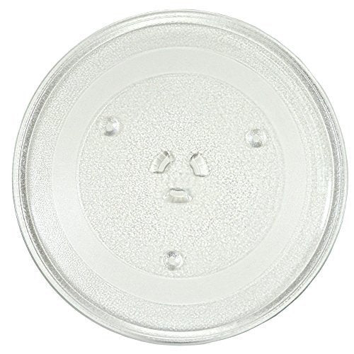 HQRP 11-1/4 inch Glass Turntable Tray for GE WB49X10097 PS651544 WB49X10034 WB39X78 Microwave Oven Cooking Plate + HQRP Coaster