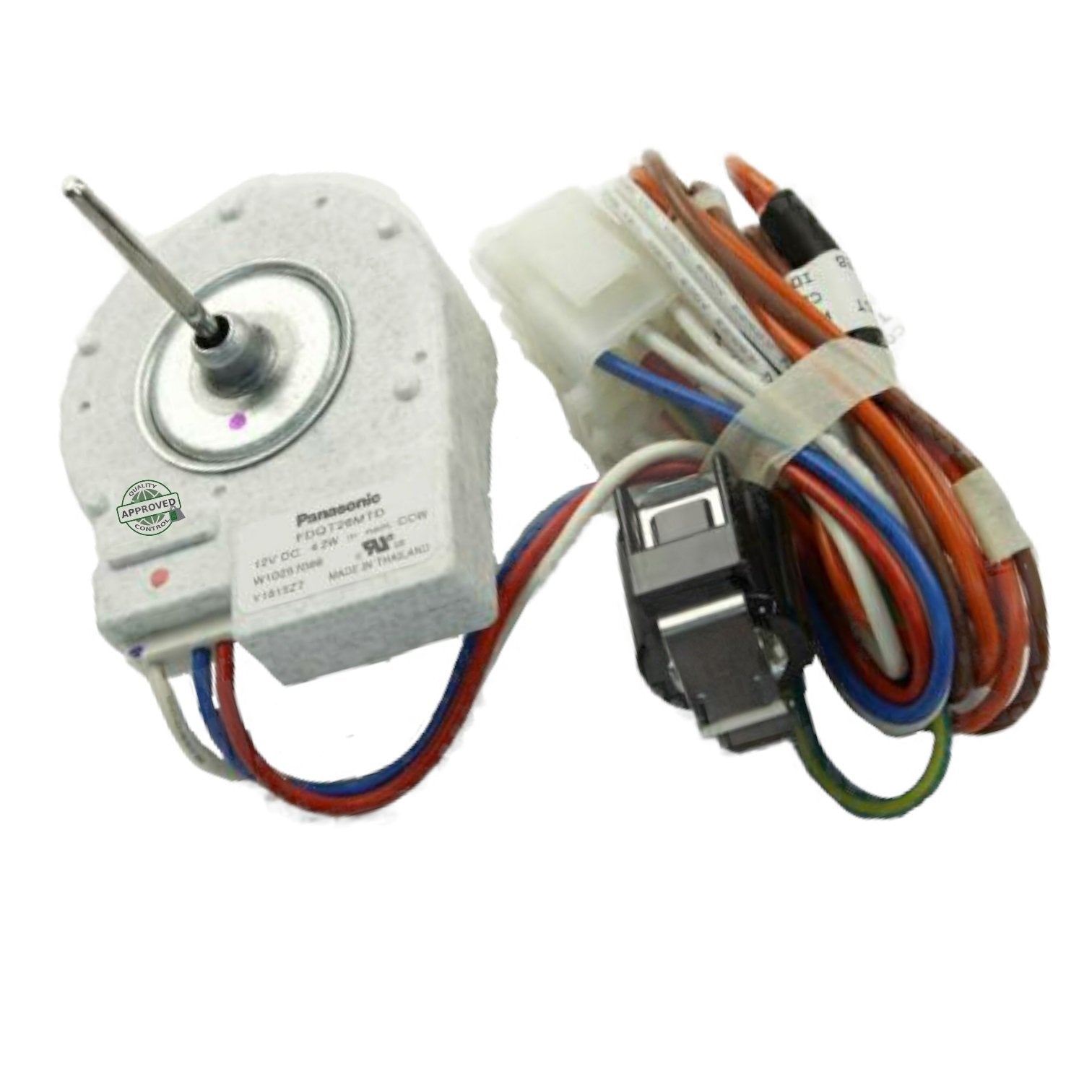 GlobPro PD00034178 EAP11728128 AP5988927 PS11728128 Fridge Evaporator Fan Motor 4 terminals 1" ΒΎ shaft length Approx. Replacement for and compatible with Maytag Heavy DUTY