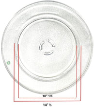 GlobPro 461967720541 Microwave Glass Cooking Tray 14" ½ Length Approx. Replacement for and Compatible with KitchenAid Maytag Jenn-Air Whirlpool Heavy Duty