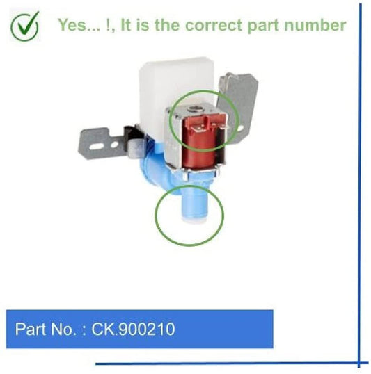 GlobPro SWR57X90 SWR57X93 WR57X0090 WR57X0093 Fridge Water Inlet Valve Only1 Coil ¼"inches hose Replacement for and compatible with GE Kenmore Heavy DUTY
