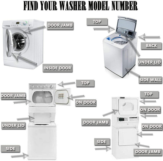 ReplacementParts -Washer Boot Seal Door Bellow for GHW9150PW3