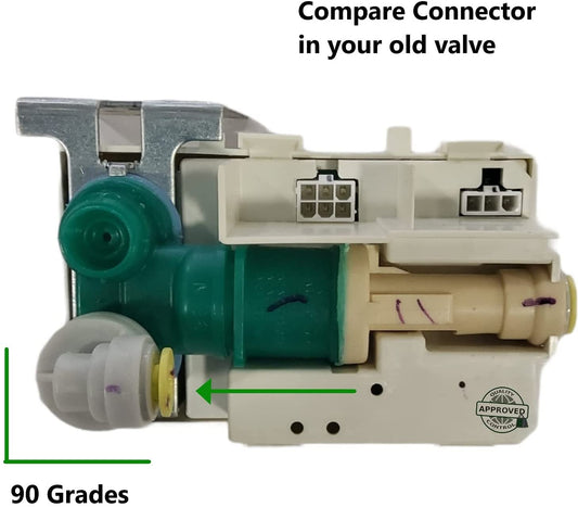 GlobPro WR57X10072 Frid Water Inlet Valve 5" ½ length Approx. Replacement for and compatible with General Electric Heavy DUTY