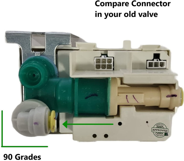 GlobPro WR57X10072 Frid Water Inlet Valve 5" ½ length Approx. Replacement for and compatible with General Electric Heavy DUTY