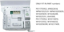 GlobPro 8541000 W10110072 W10133552 W10160252 Washer Control Board 8" ¼ length Approx. Replacement for and compatible with Whirlpool Heavy DUTY