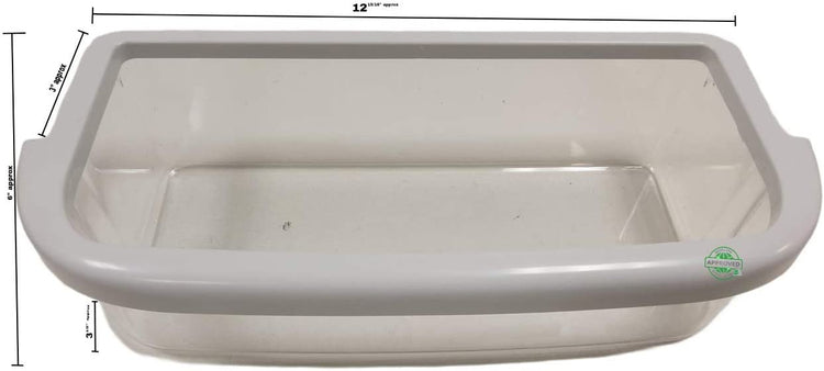 GlobPro 12643902-12849106-12849124-67001281 Refrigerator Shallow Door Bin 12 15/16 length Approx. Most USA Appliances 12643902-12849106-12849124-67001281 Heavy DUTY