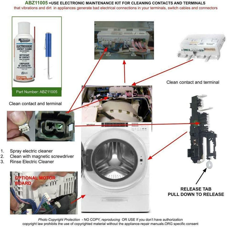 GlobPro CK7721 KIT Dryer Control Board WPW10174746 Rev Replacement for and compatible with Kenmore Heavy DUTY