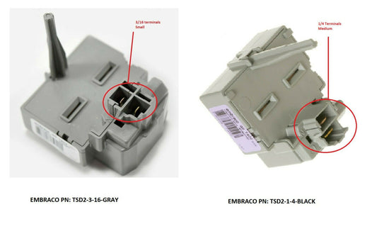 2-3 Days Delivery - Embraco QD TSD2 Refrigerator Start  Device  3/16 term