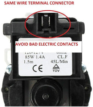 Front Load WASHER WATER PUMP MOTOR 461970201671-46197020148 ONLY MOTOR, 4 Blades impeller Mod: M75 461970201671- 46197020148