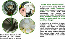 E-DrUS 5859EA1004F Washer Water Drain Pump Motor 5859EA1004F-5859EA1004Q compatible with Heavy DUTY