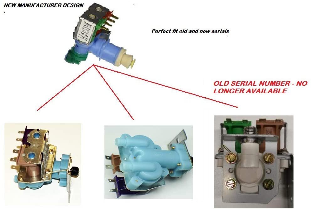 Global Products Refrigerator Water Valve Compatible with KitchenAid Whirlpool 826117