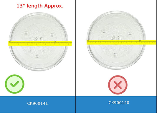 GlobPro W11402532 Microwave Glass Tray Turntable 13" Length Approx. Replacement for and Compatible with Amana KitchenAid Maytag Whirlpool Heavy Duty