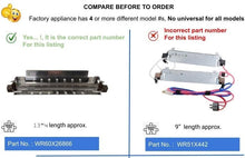 GlobPro WR51X10030 Fridge Defrost Heater Assembly 13" ¼ length Approx. Replacement for and compatible with GE Heavy DUTY