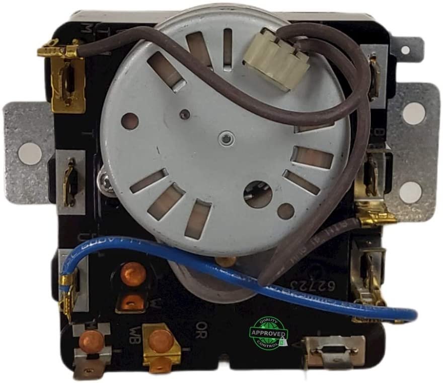 GlobPro AP6012590-PS11745800 Dryer Timer 15/16 shaft length Approx. Replacement for and compatible with Whirlpool AP6012590-PS11745800 Heavy DUTY